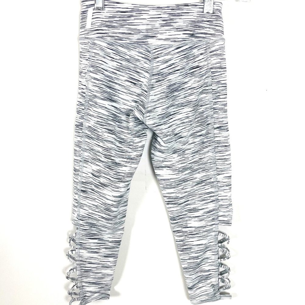 Zella Girls Black & White Leggings Size M 8/10